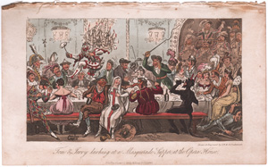 Tom and Jerry larking at a Masquerade Supper at the Opera-House
